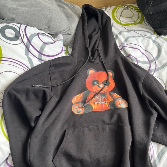 Vision of Super panda hoodie black - Picture 1 of 4